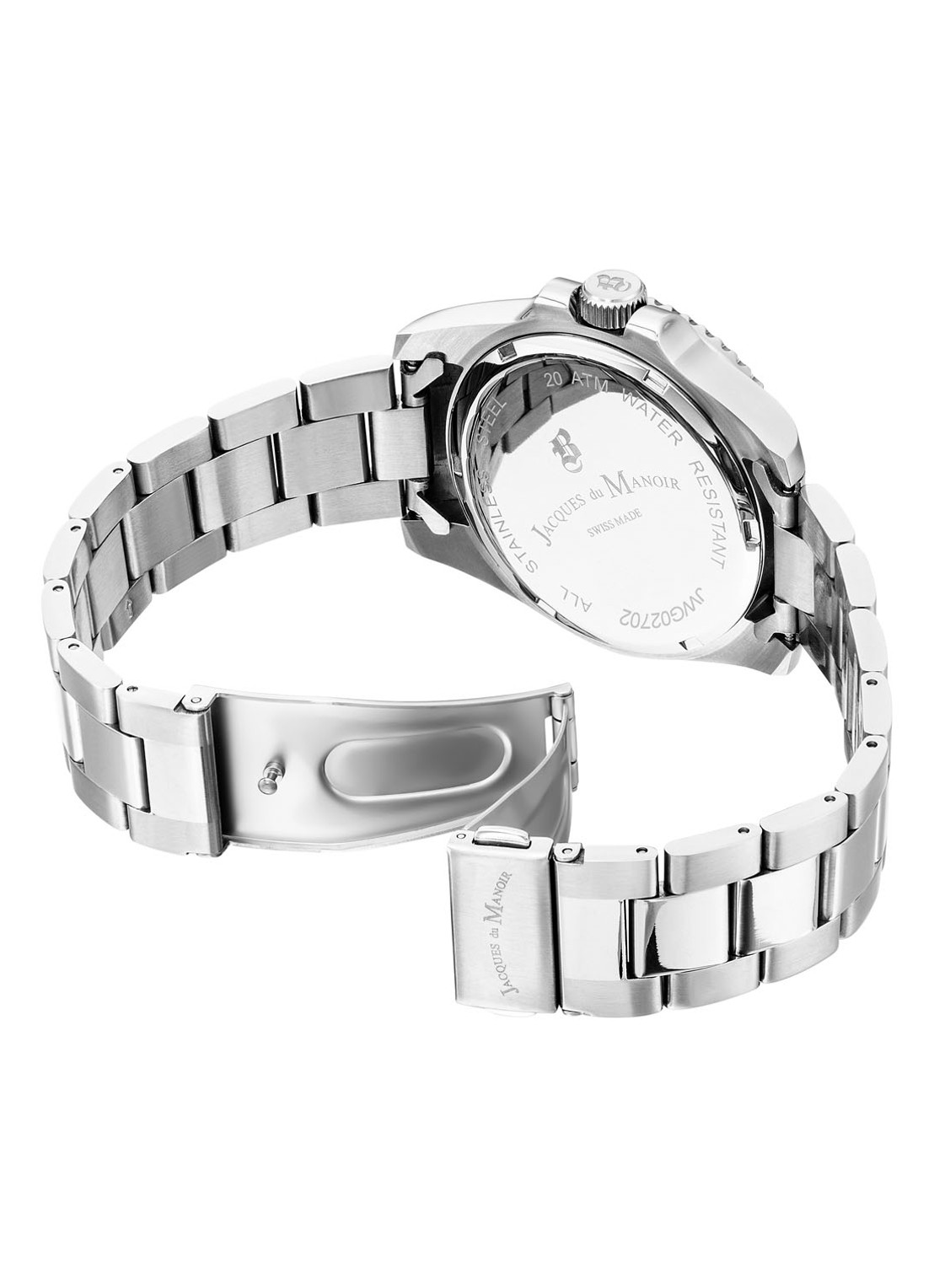 Jacques du Manoir Inspiration horloge NROP.05 - detail zilver