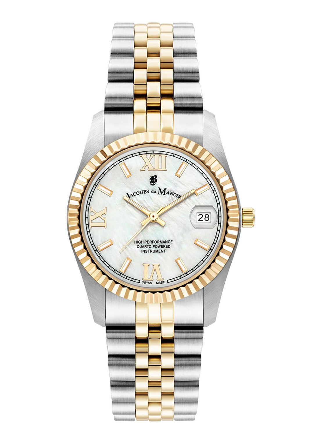 Jacques du Manoir Inspiration Roman horloge JWL01303 - voorkant zilver
