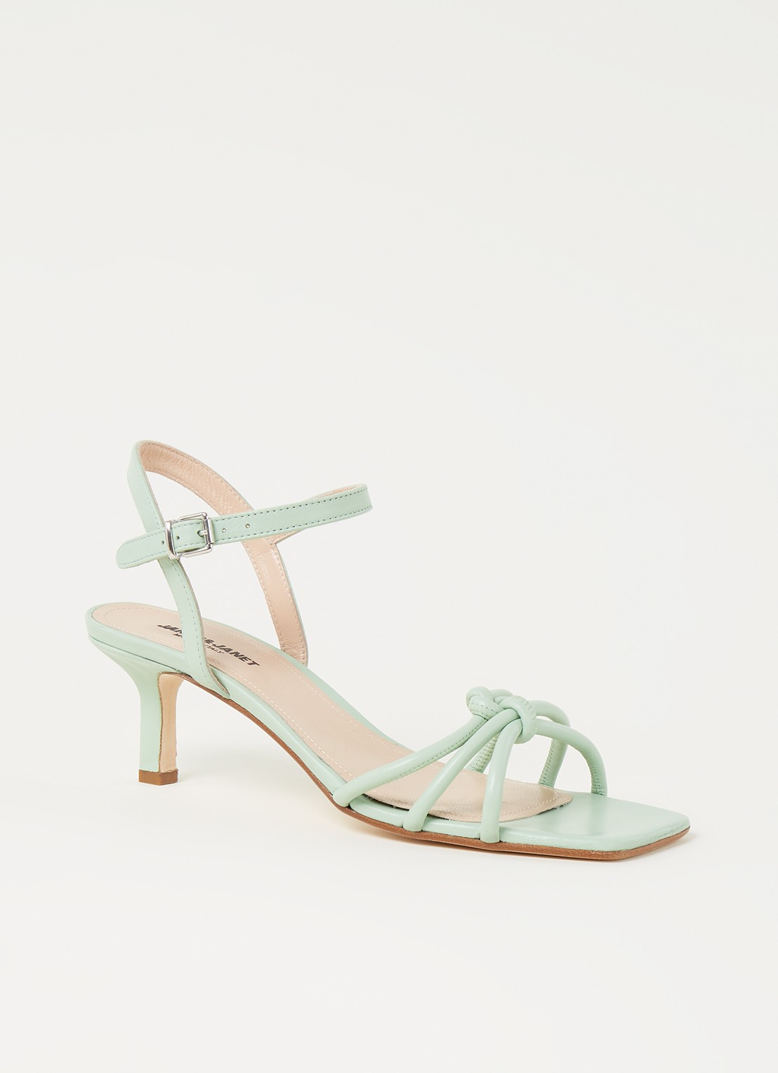 Janet & Janet Sandalette met knoop detail - voorkant mint