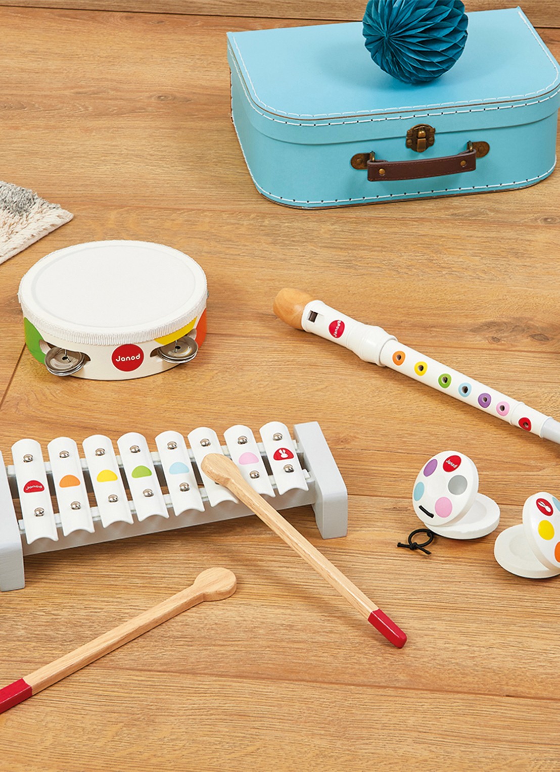 Janod Confetti muziekinstrumenten set 7-delig - detail 2 multicolor