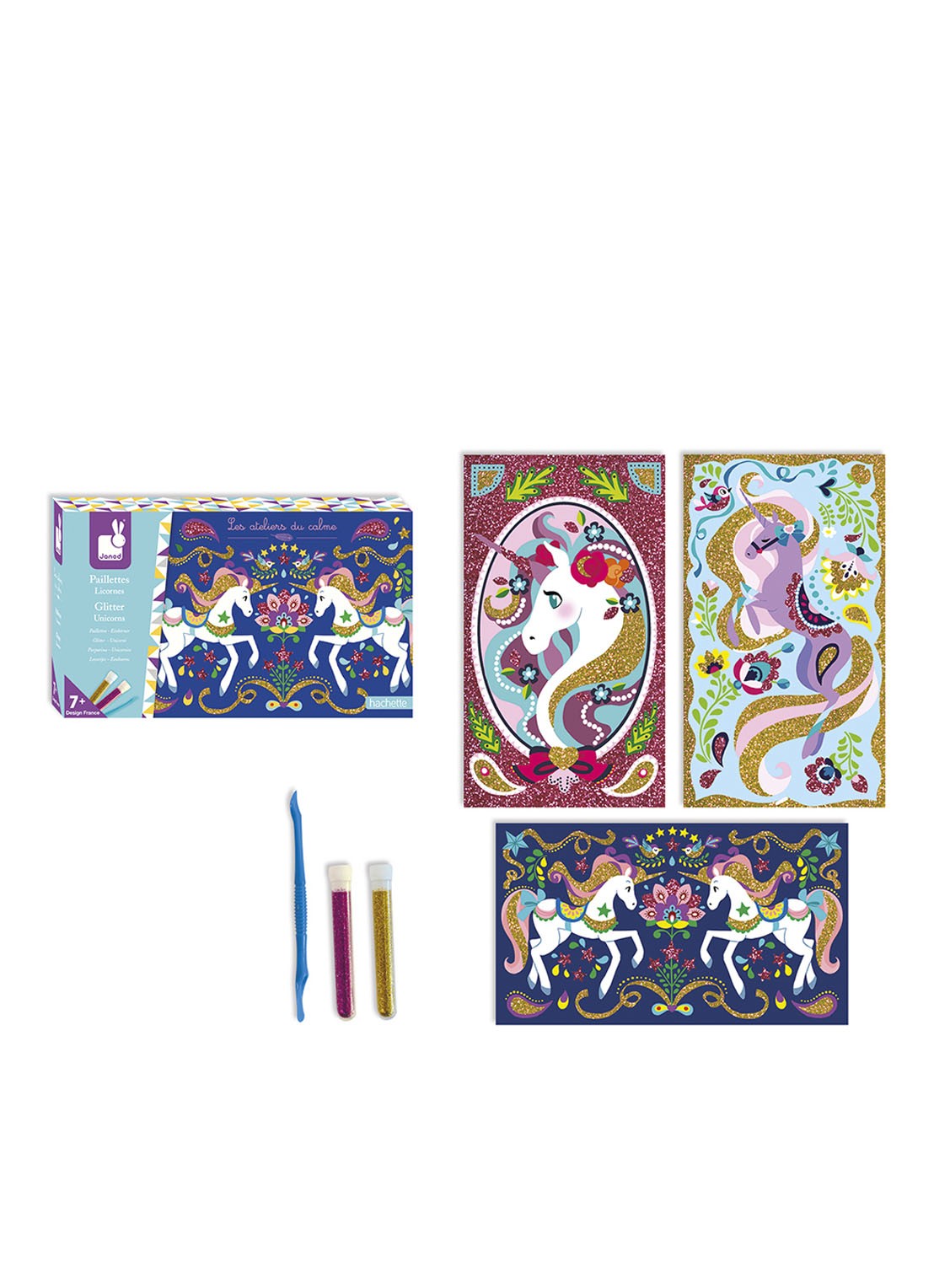 Janod Janod Atelier - Glitter Eenhoorns - voorkant 2 undefined