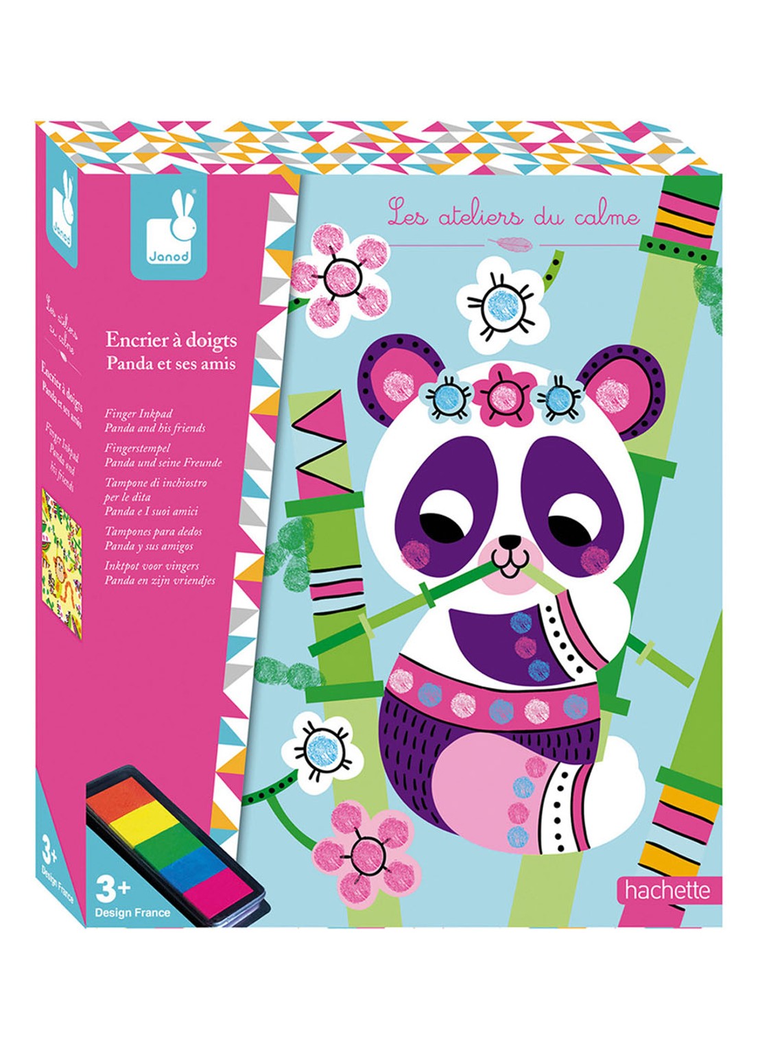 Janod Janod Atelier - Vinger inkt Panda en zijn vriendjes - voorkant 3 undefined