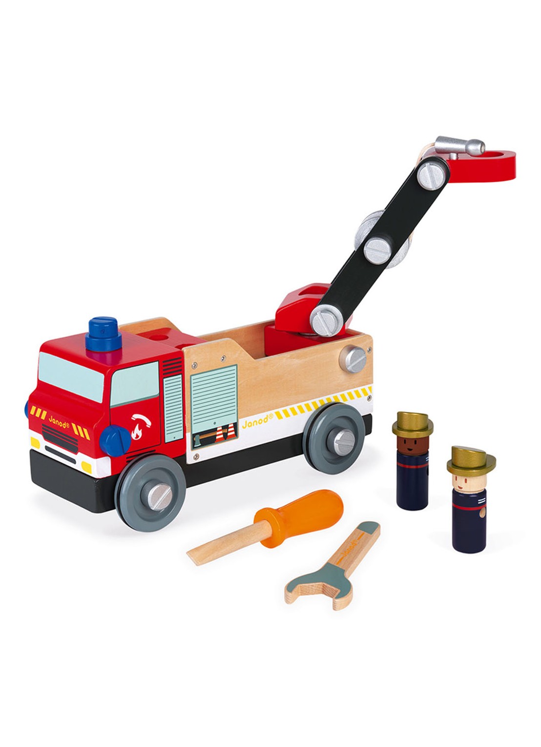 Janod Janod Brico'kids - Brandweerauto - voorkant 4 undefined