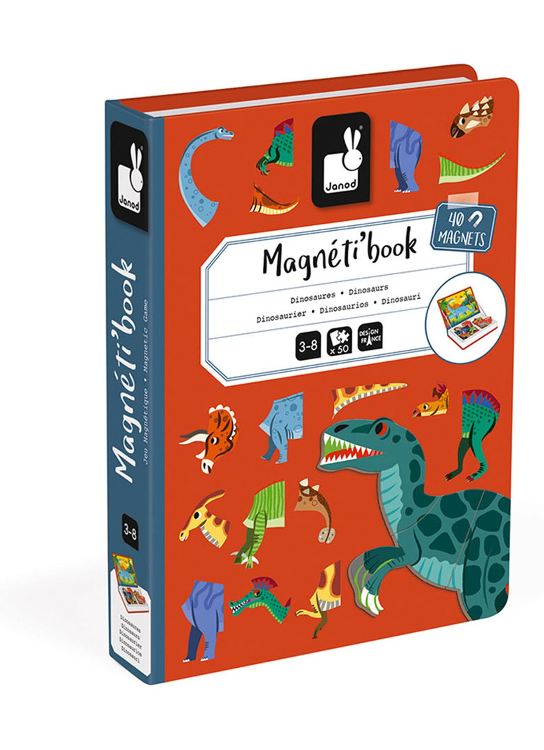 Janod Janod Magnetibook - Dinosaurus - voorkant 4 undefined