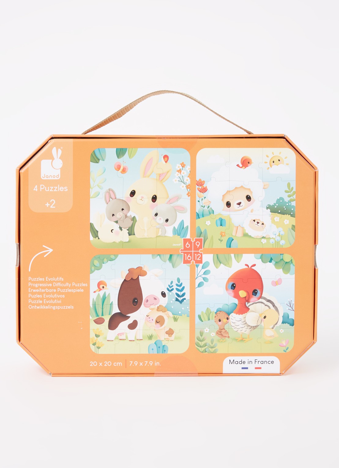 Janod Legpuzzel 4 in 1 - voorkant 2 orange