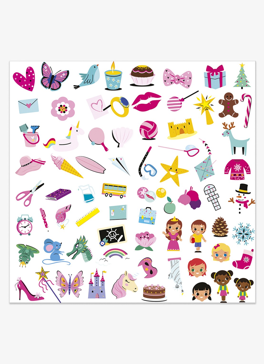Janod Les Ateliers Du Calme knutselset van papier - achterkant 6 multicolor