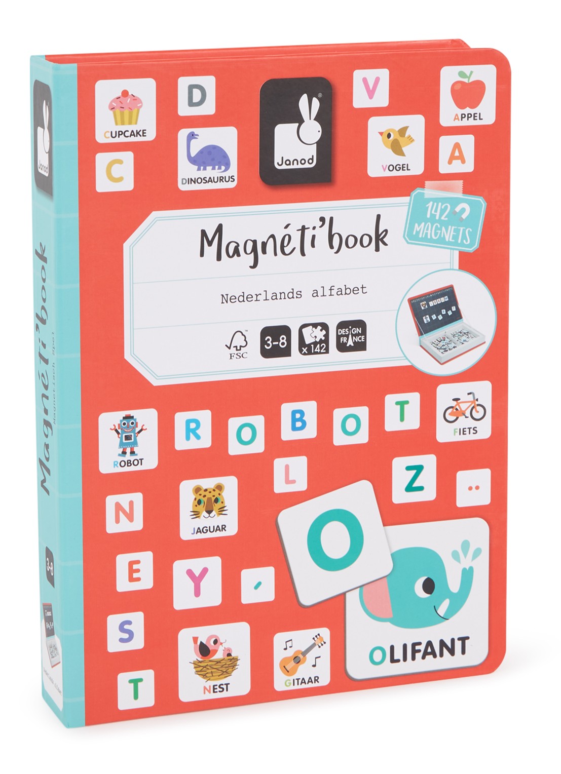 Janod Magnetibook Nederlands Alfabet - voorkant undefined