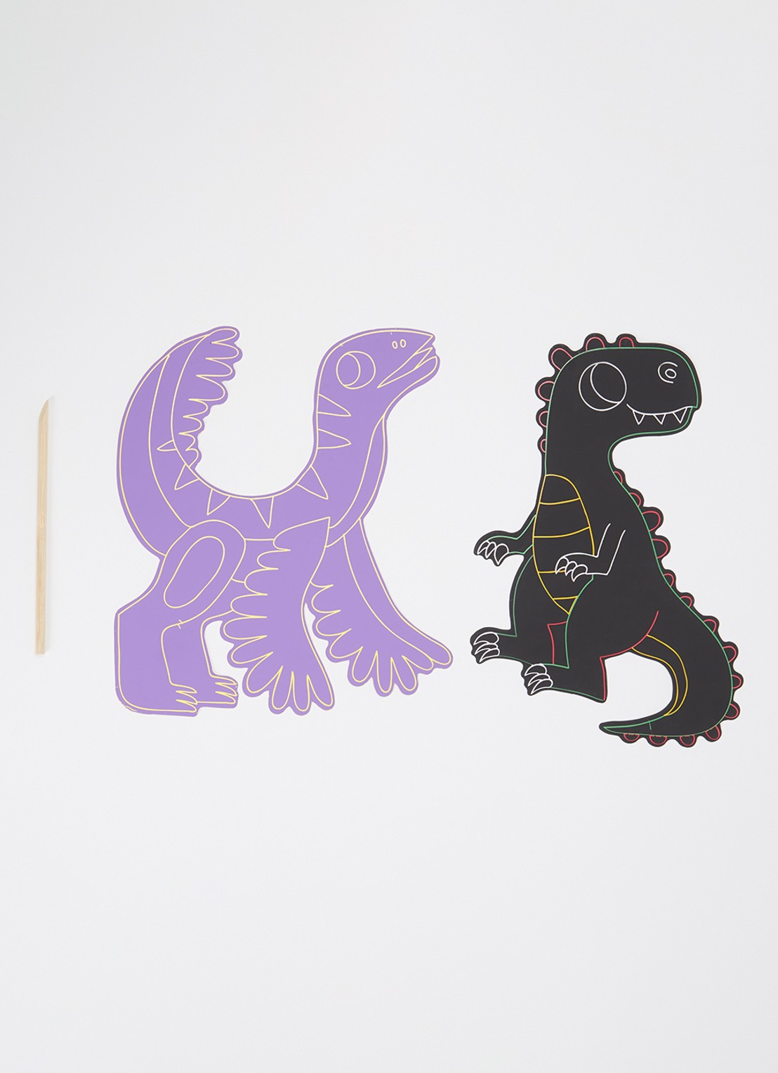 Janod Scratch Art Dino knutselset 6-delig - voorkant 2 undefined