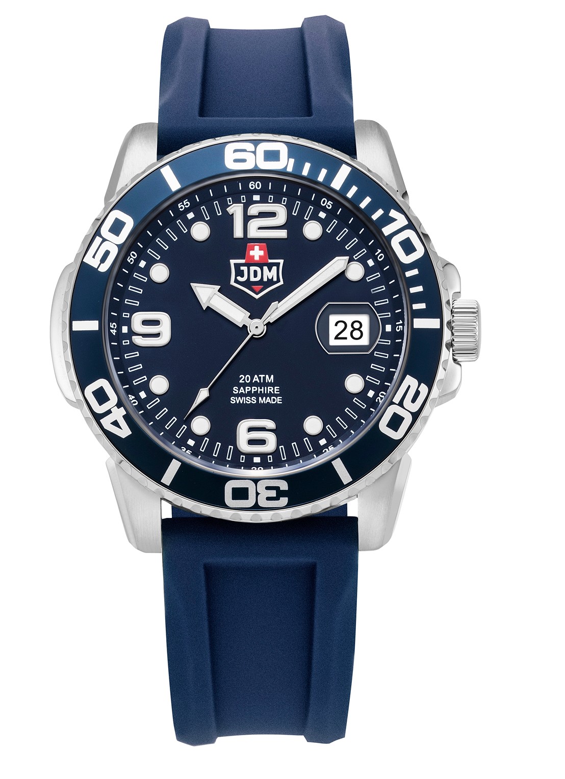 JDM Military Mike PLUS horloge JDM-WG029-02 - detail 3 zilver