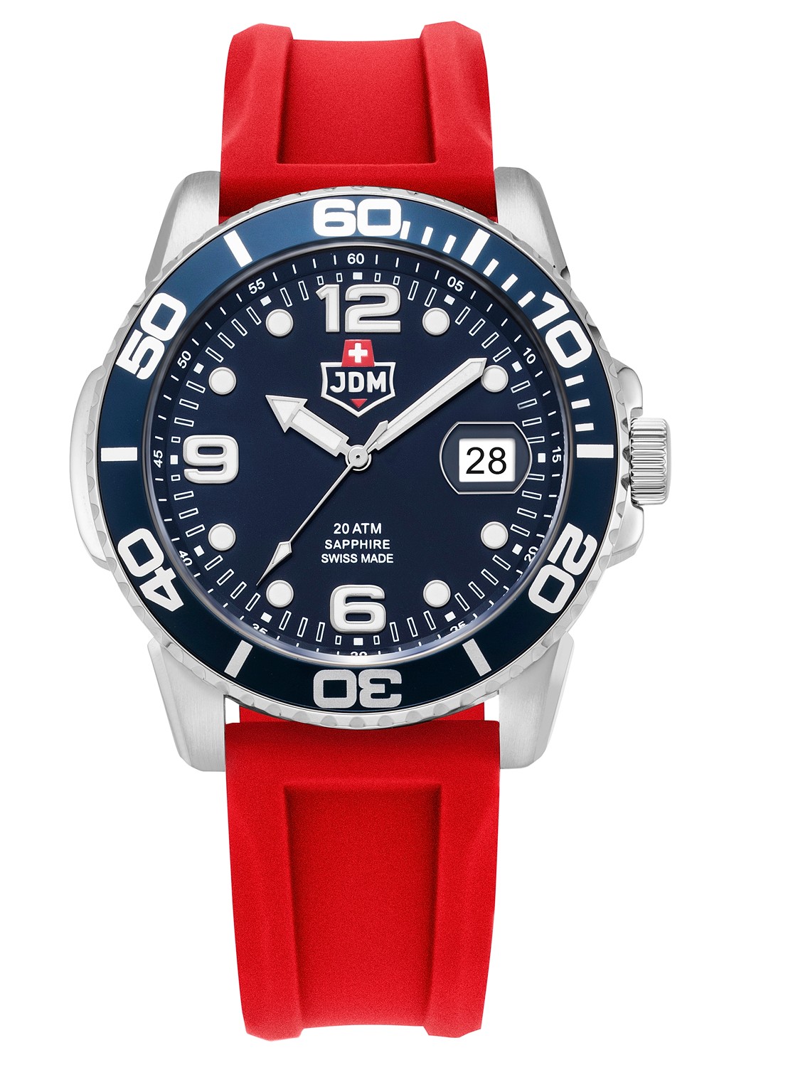 JDM Military Mike PLUS horloge JDM-WG029-02 - detail 4 zilver