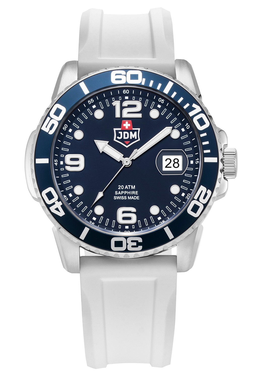 JDM Military Mike PLUS horloge JDM-WG029-02 - detail 5 zilver