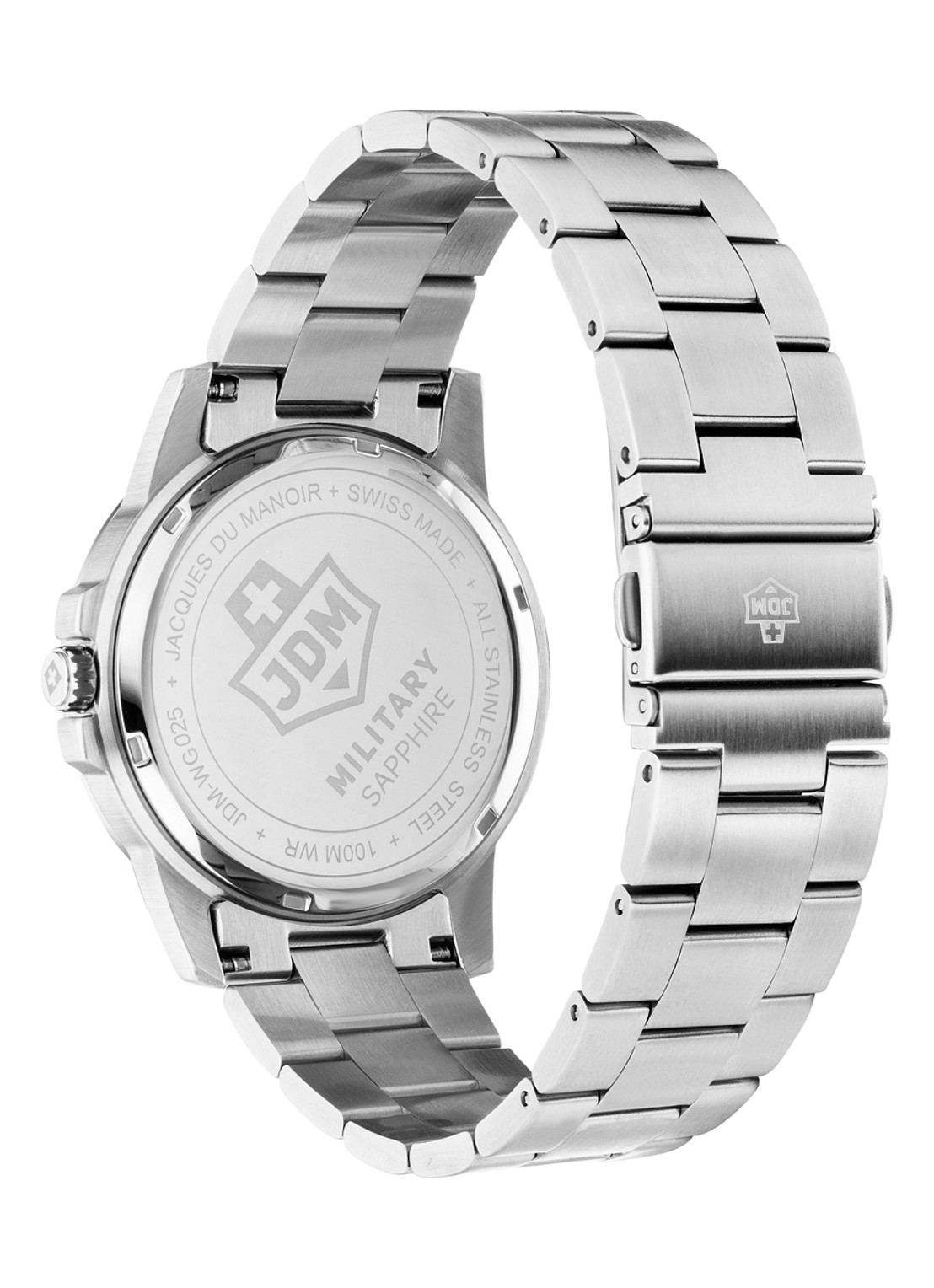 JDM Military Oscar horloge JDM-WG025-02 - detail zilver