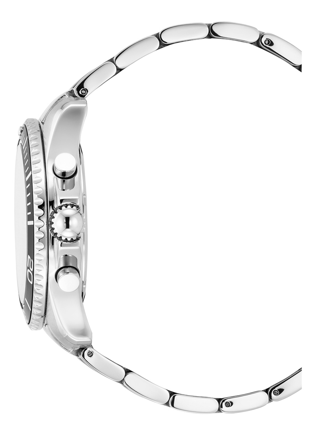 JDM Military Sierra Chrono horloge JDM-WG019-01 - detail 3 zilver