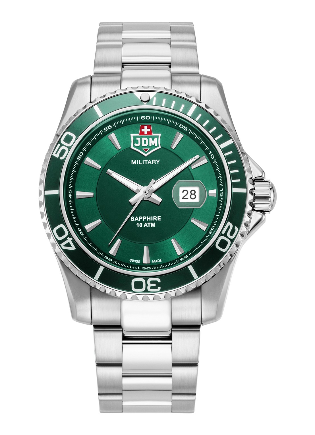 JDM Military Sierra horloge JDM-WG022-02 - voorkant 3 zilver