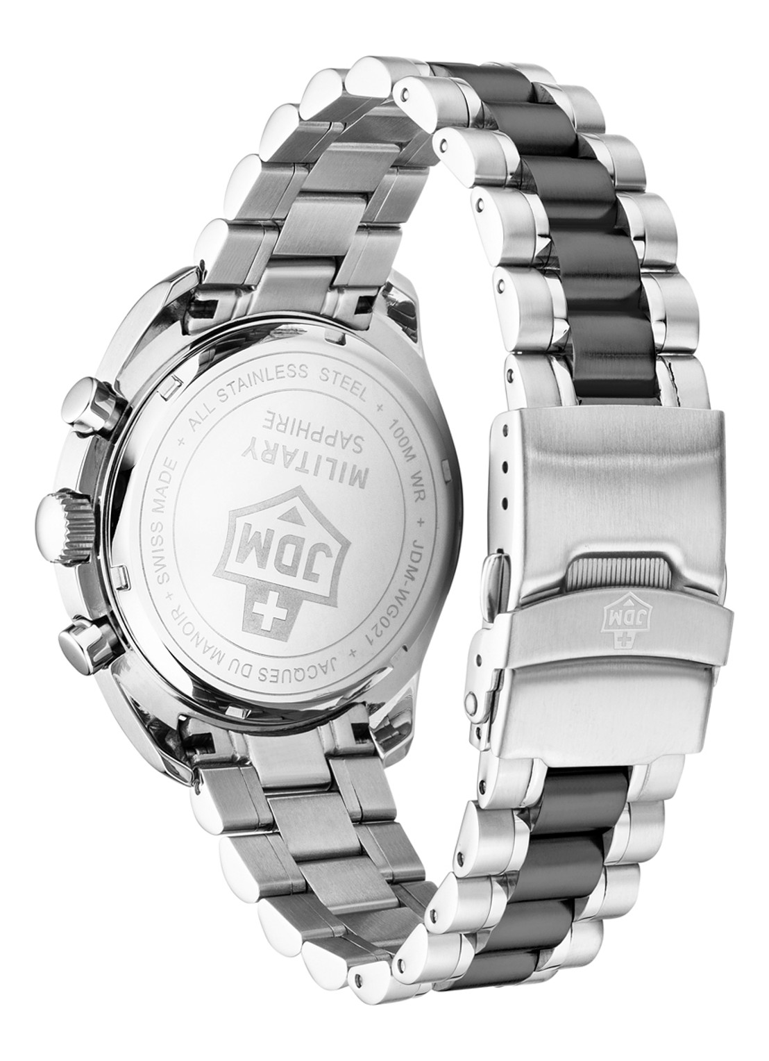 JDM Military Swiss Precision horloge JDM-WG021-05 - detail 2 zilver