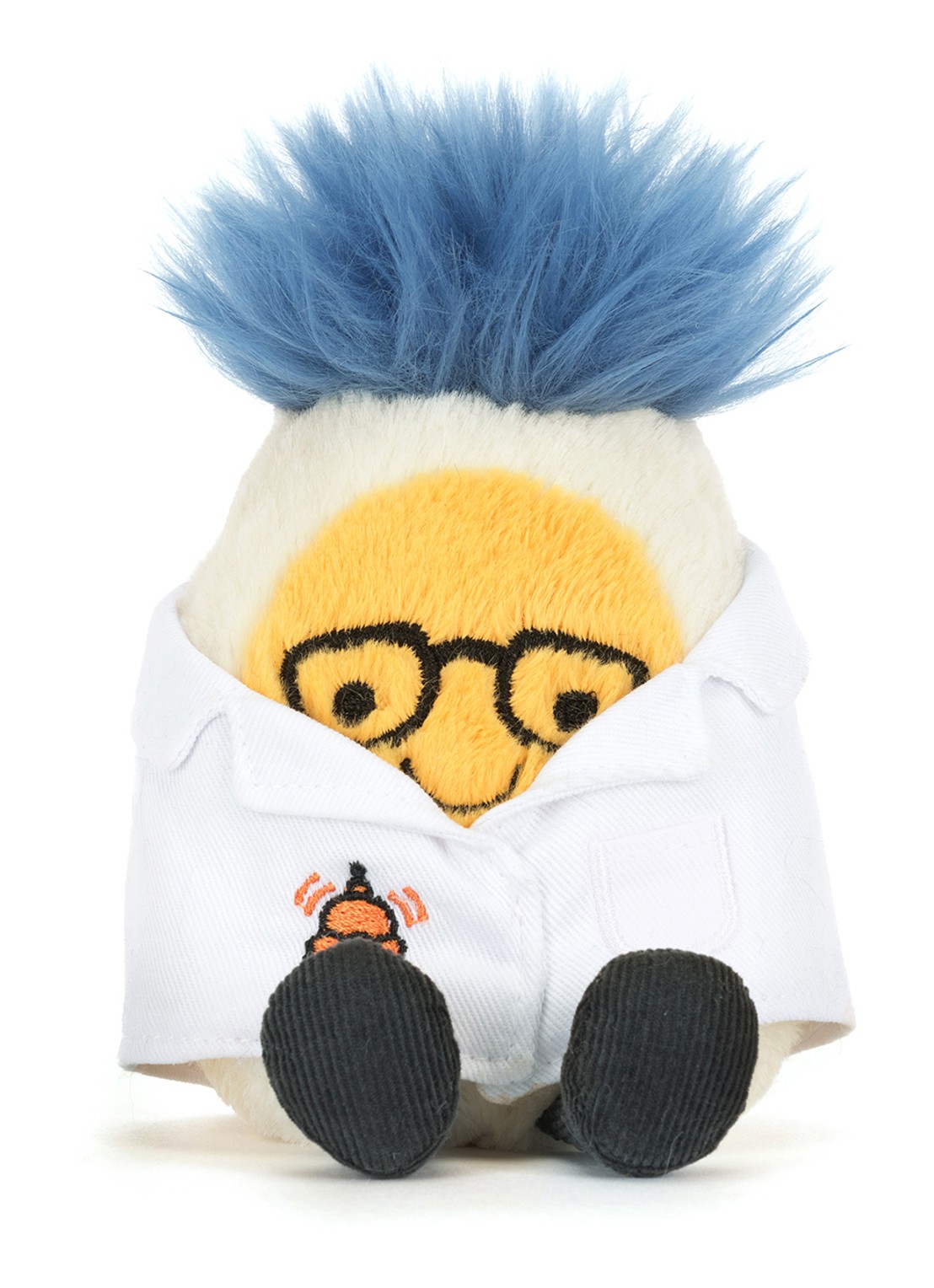 Jellycat Amuseable Boiled Egg Scientist Outfit knuffel 14 cm  - detail 4 multicolor