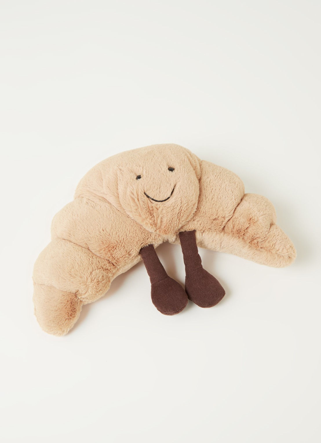 Jellycat Amuseable Croissant knuffel 28 cm - voorkant 2 lichtbruin