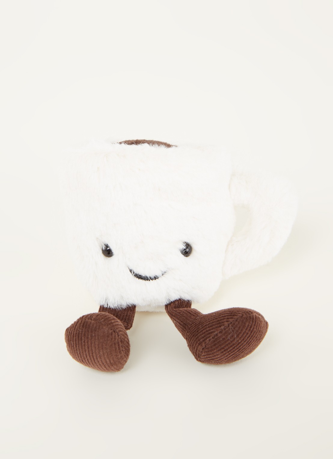 Jellycat Amuseable espresso cup knuffel 10 cm - voorkant 2 wit