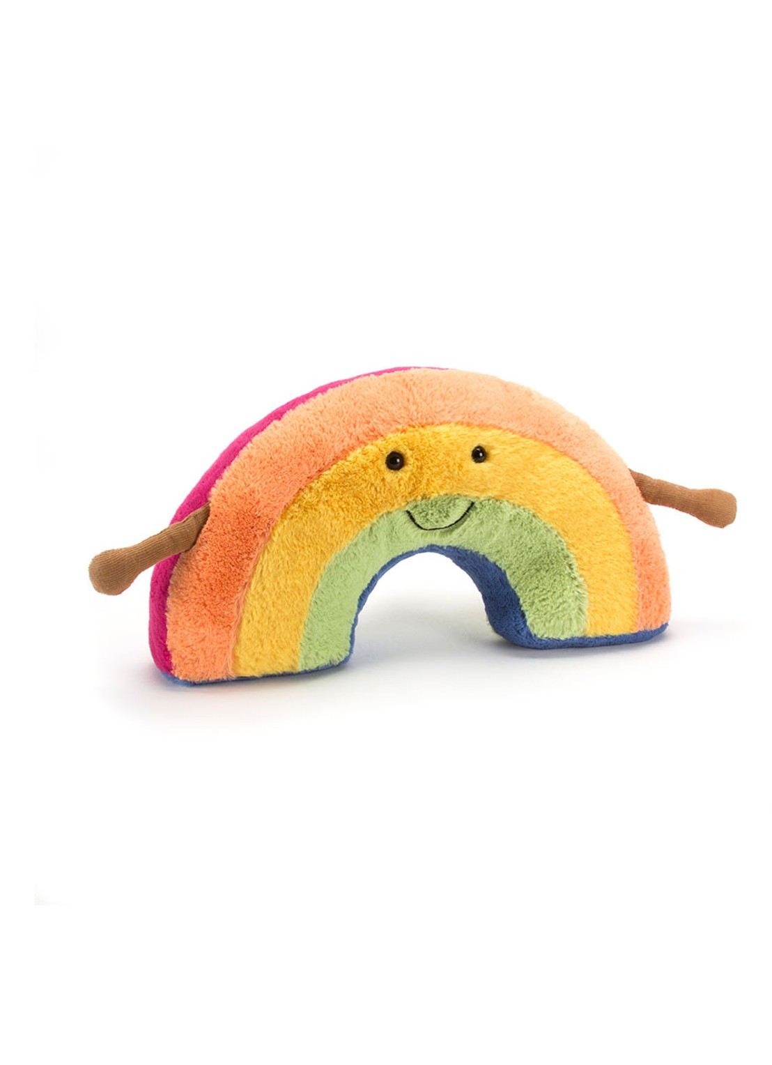 Jellycat Amuseable Rainbow knuffel 17 cm - voorkant multicolor