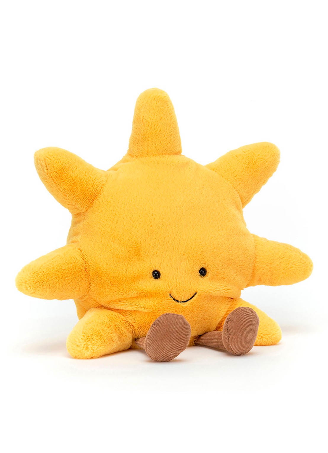 Jellycat Amuseable Zon knuffel 17 cm - voorkant abrikoos