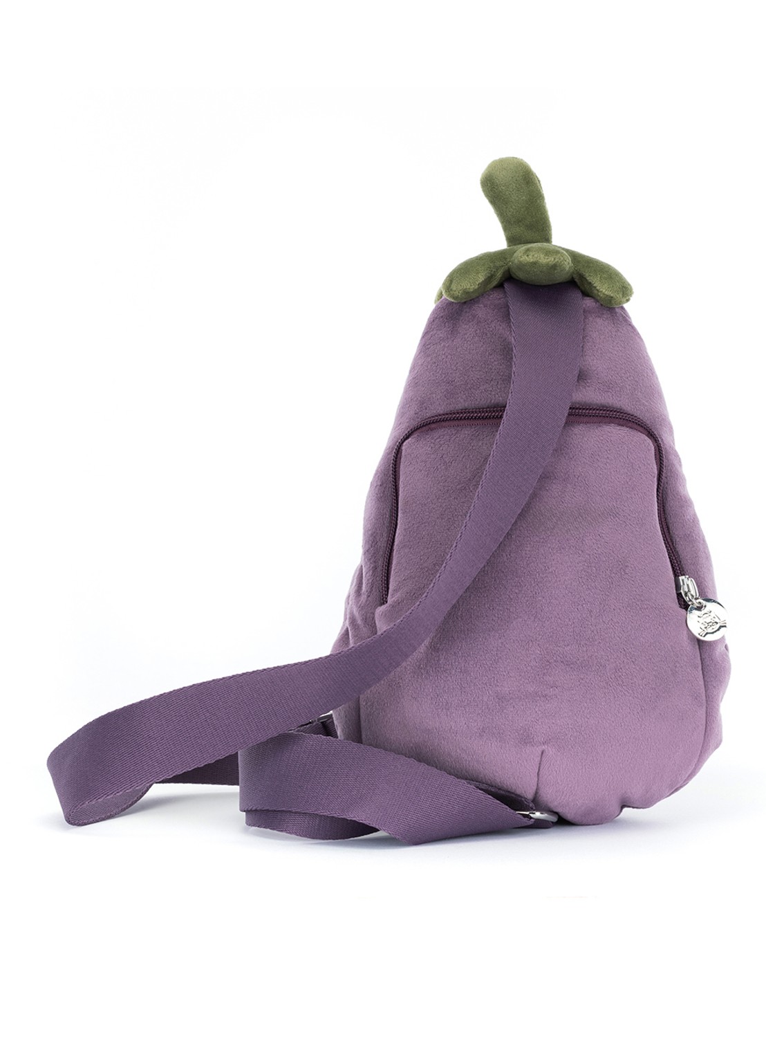 Jellycat Amuseables aubergine crossbodytas - achterkant 3 paars