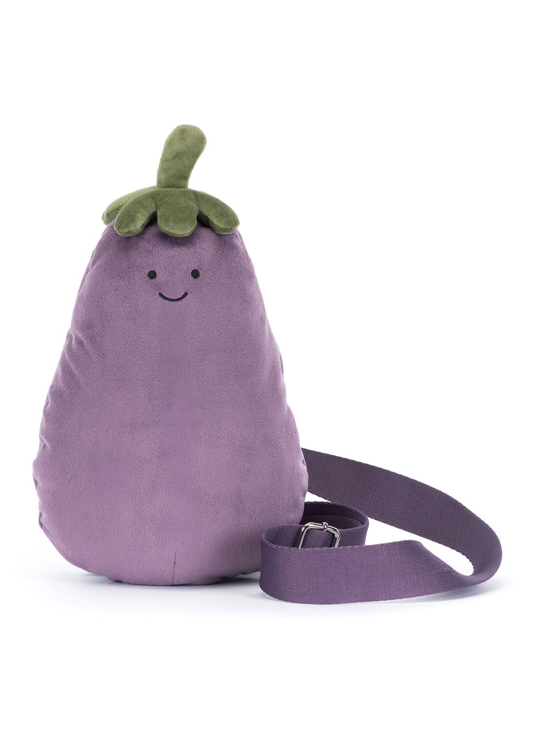 Jellycat Amuseables aubergine crossbodytas - voorkant paars