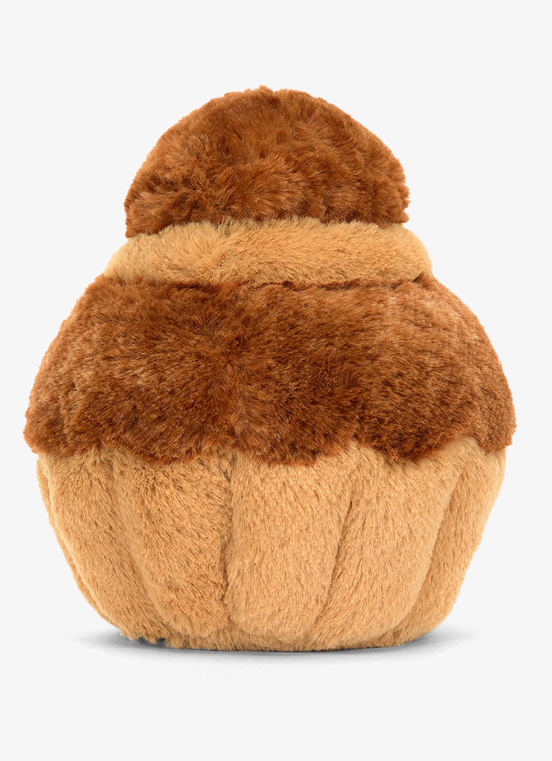 Jellycat Amuseables Brigitte Brioche knuffel 15 cm - achterkant 5 bruin