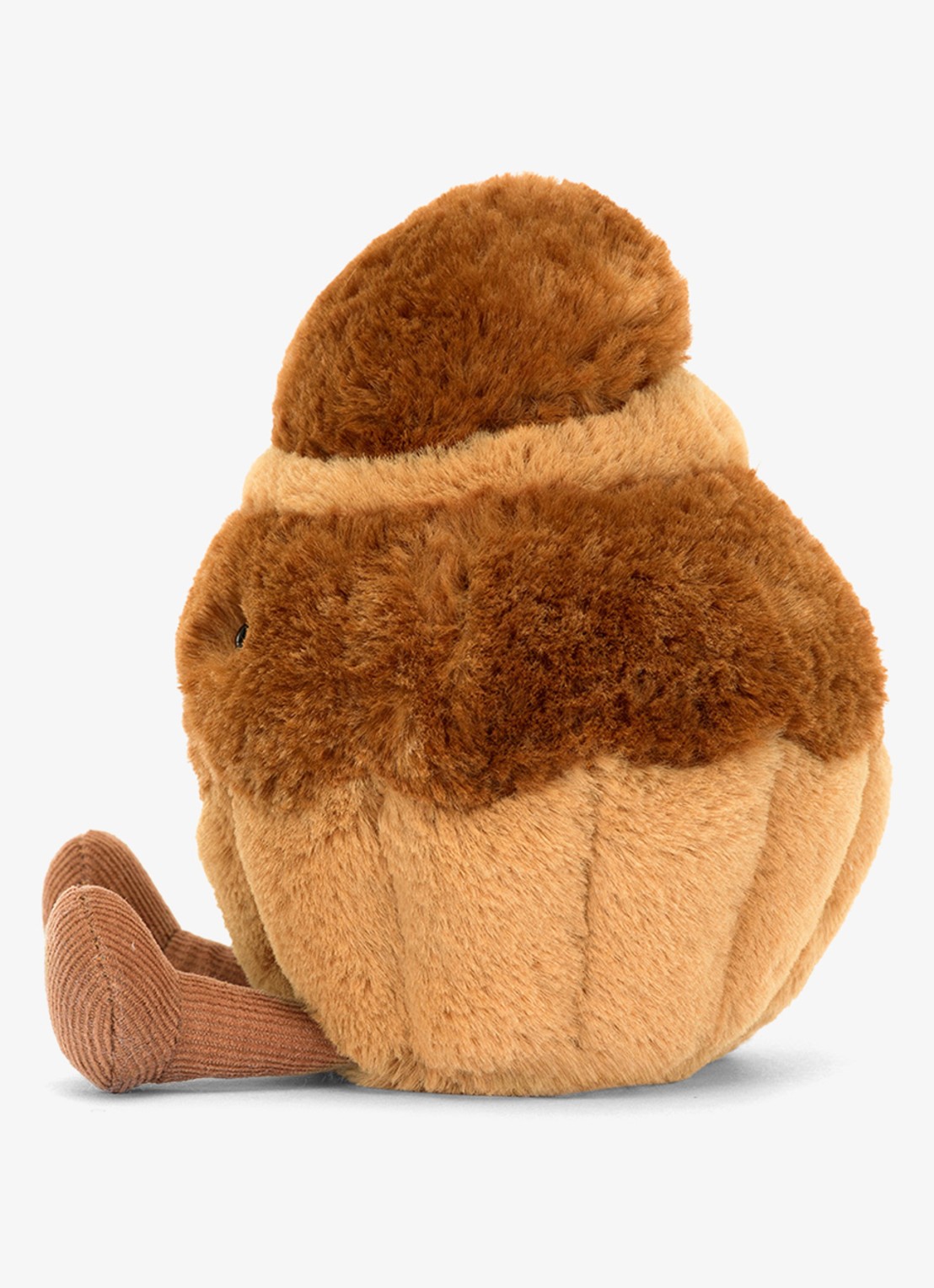 Jellycat Amuseables Brigitte Brioche knuffel 15 cm - detail bruin