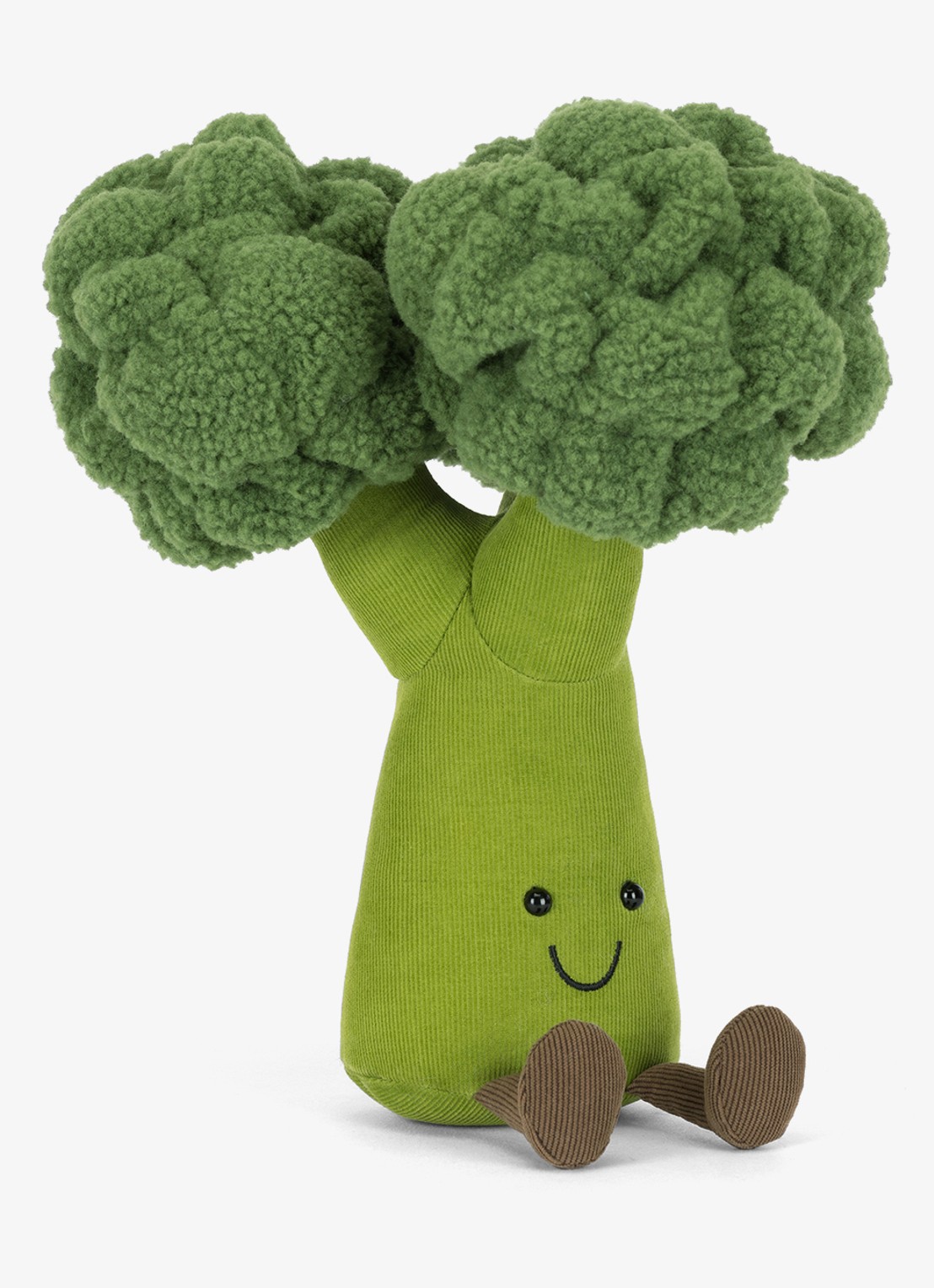 Jellycat Amuseables Broccoli knuffel 24 cm - voorkant 4 multicolor