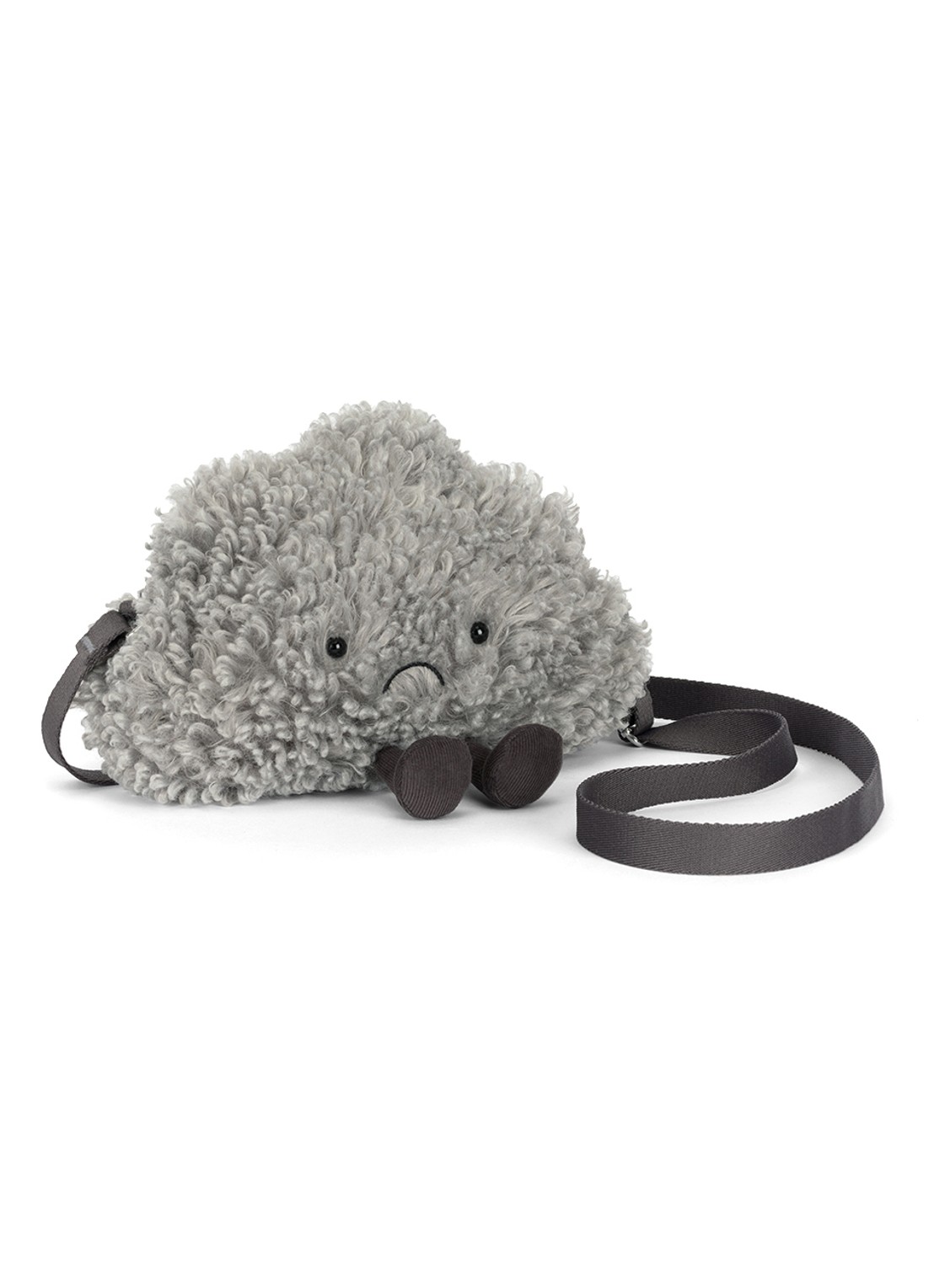 Jellycat Amuseables Cirrus Storm Cloud knuffeltas 20 cm - detail 3 grijs