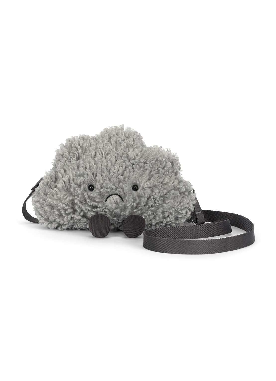 Jellycat Amuseables Cirrus Storm Cloud knuffeltas 20 cm - detail 4 grijs
