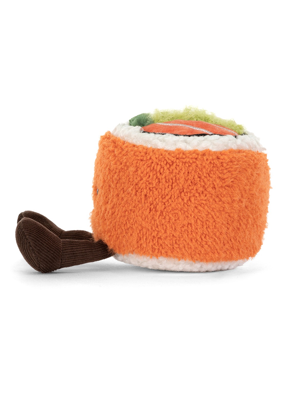 Jellycat Amuseables Codhi Californian Roll knuffel 9 cm - detail 6 orange