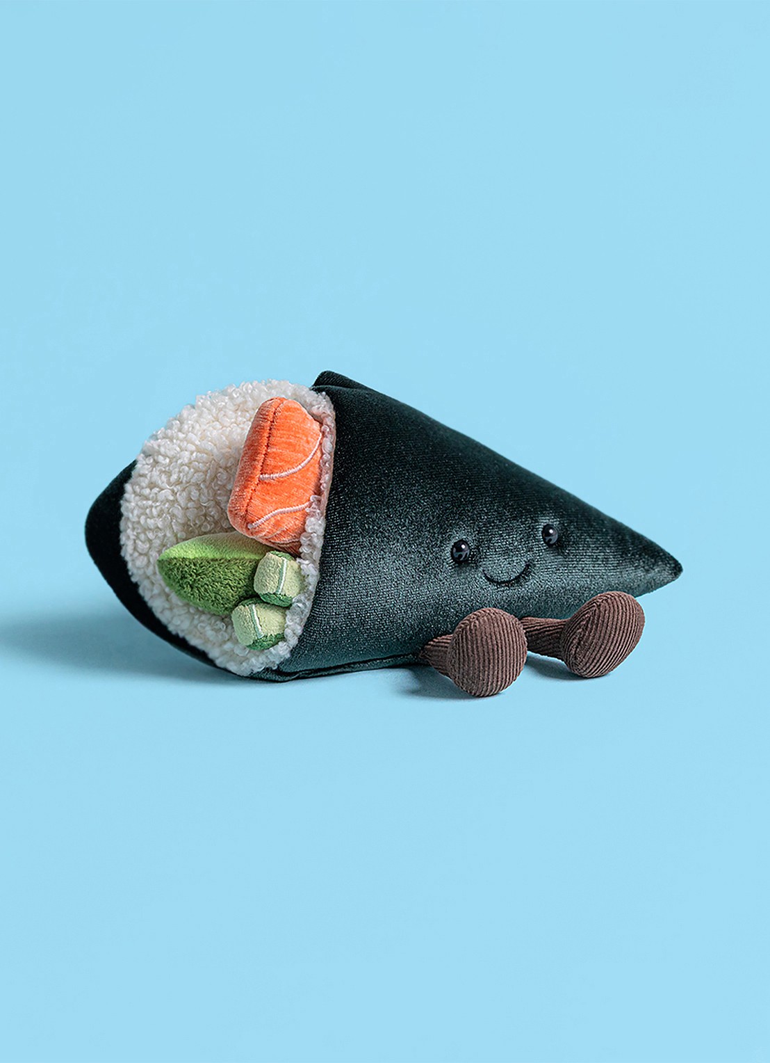 Jellycat Amuseables Coneroi Temaki knuffel 13 cm - detail 3 groen