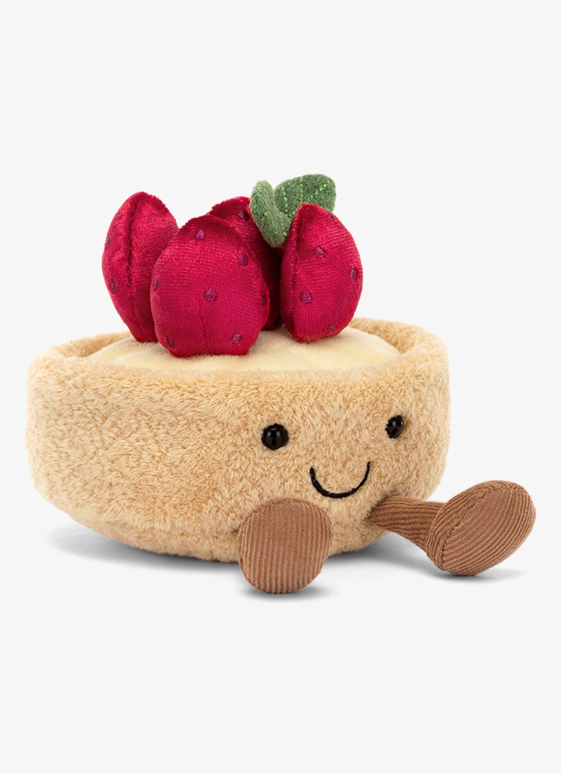 Jellycat Amuseables Fleurette Tarte Aux Fraises 11 cm - voorkant 4 multicolor