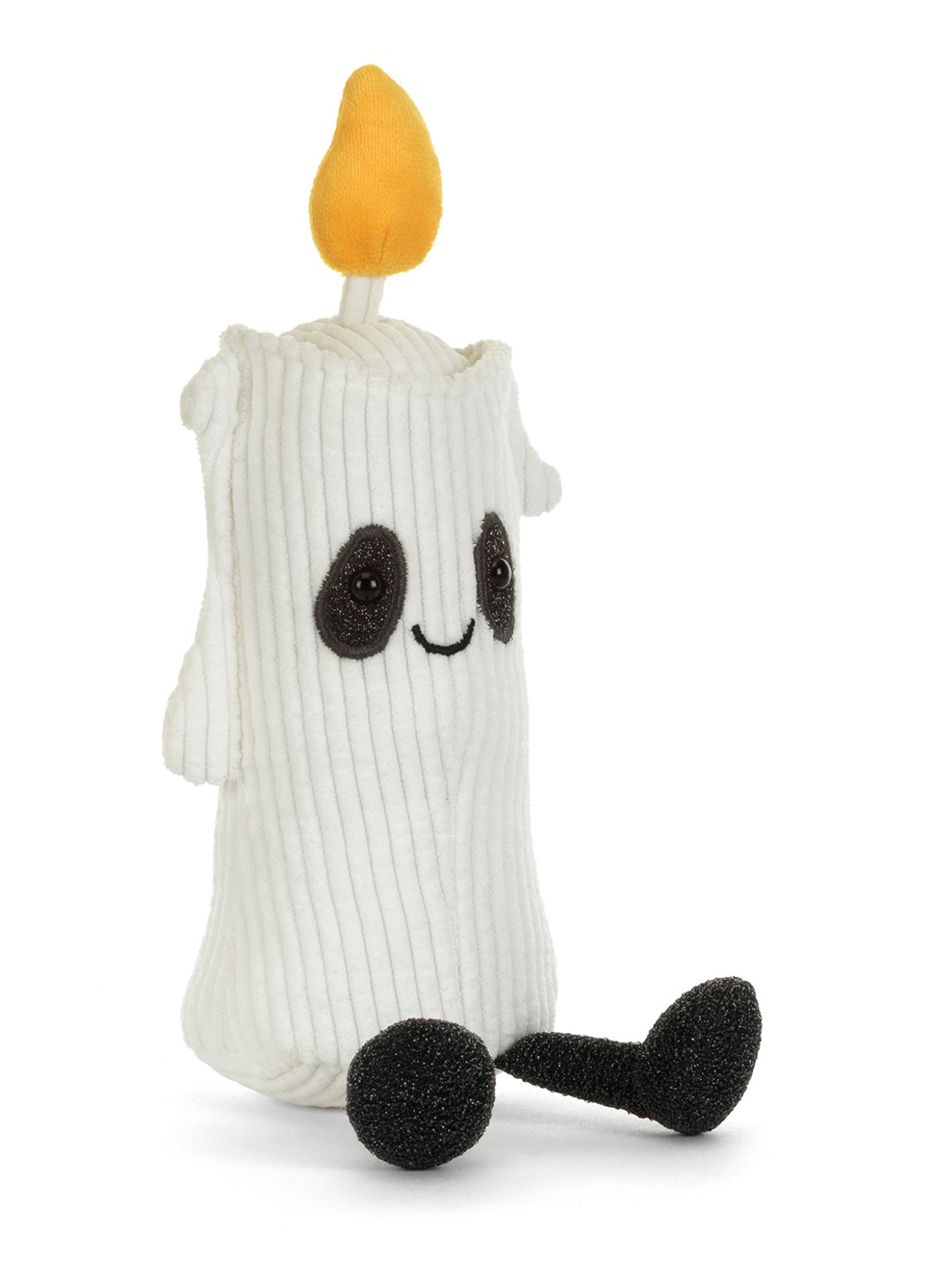 Jellycat Amuseables Flickerty Candle knuffel 19 cm - voorkant gebroken wit