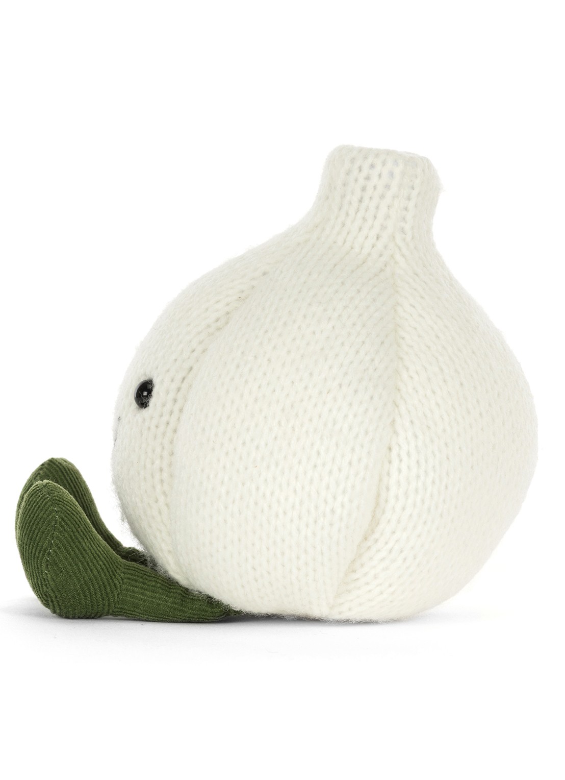 Jellycat Amuseables Garlic knuffel 15 cm - detail 8 gebroken wit
