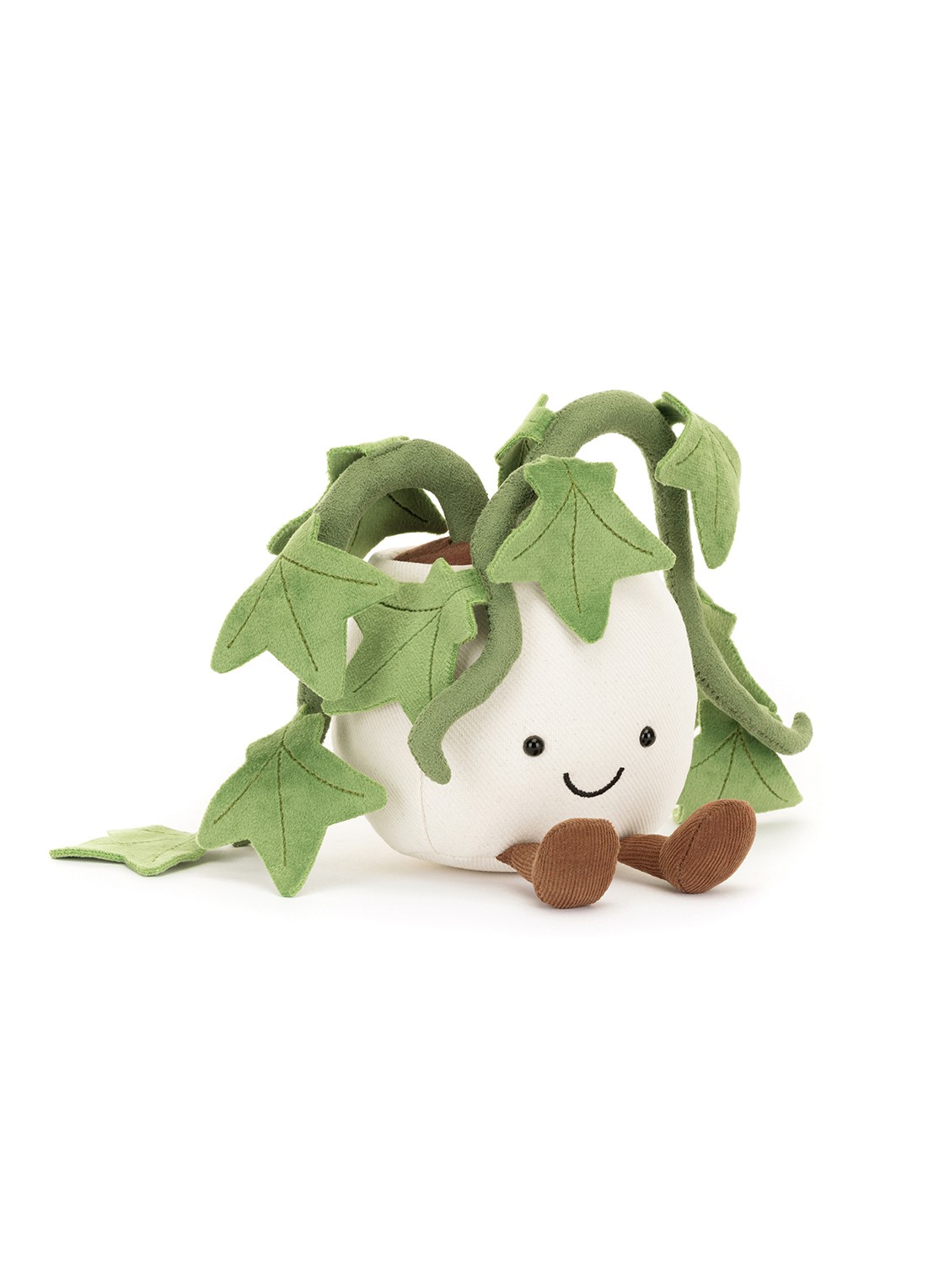Jellycat Amuseables Ivy knuffel 16 cm  - voorkant beige