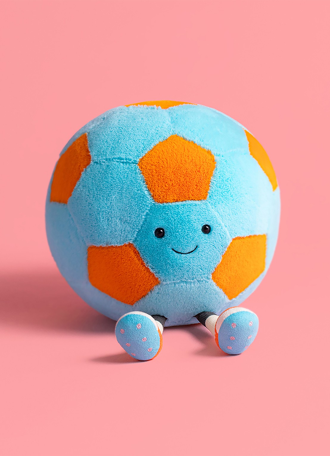 Jellycat Amuseables Jellycat Football knuffel 19 cm - voorkant 3 multicolor