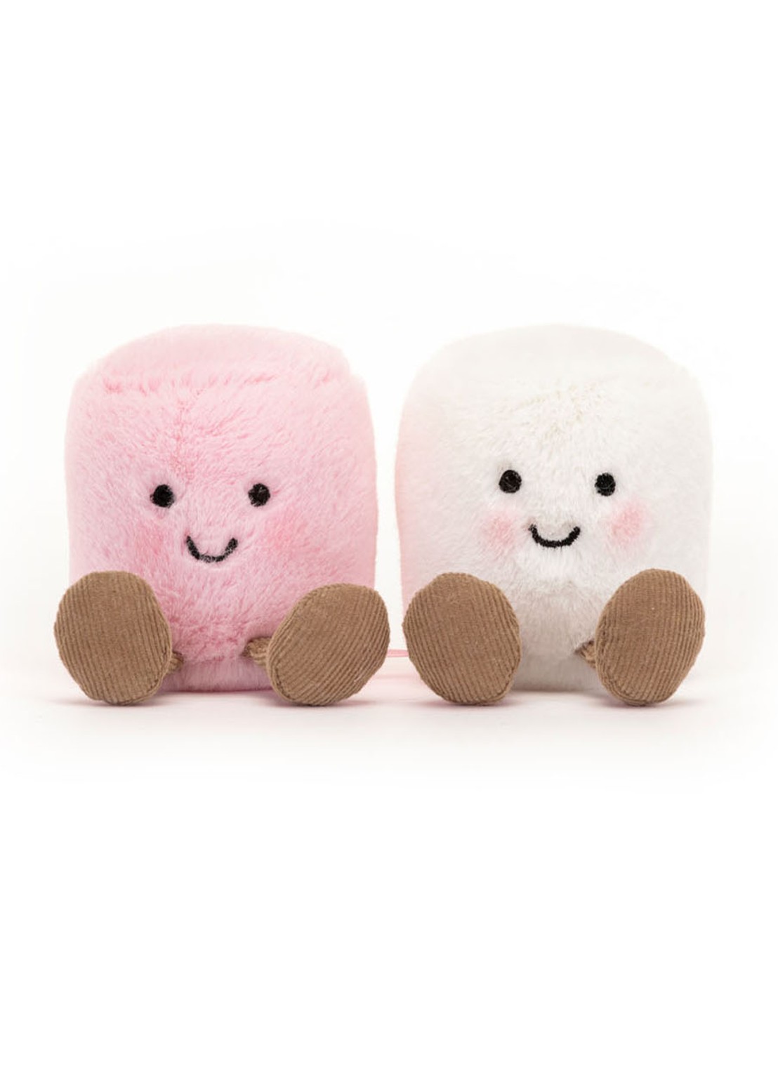 Jellycat Amuseables Marschmallows knuffel 9 cm - voorkant 2 multicolor