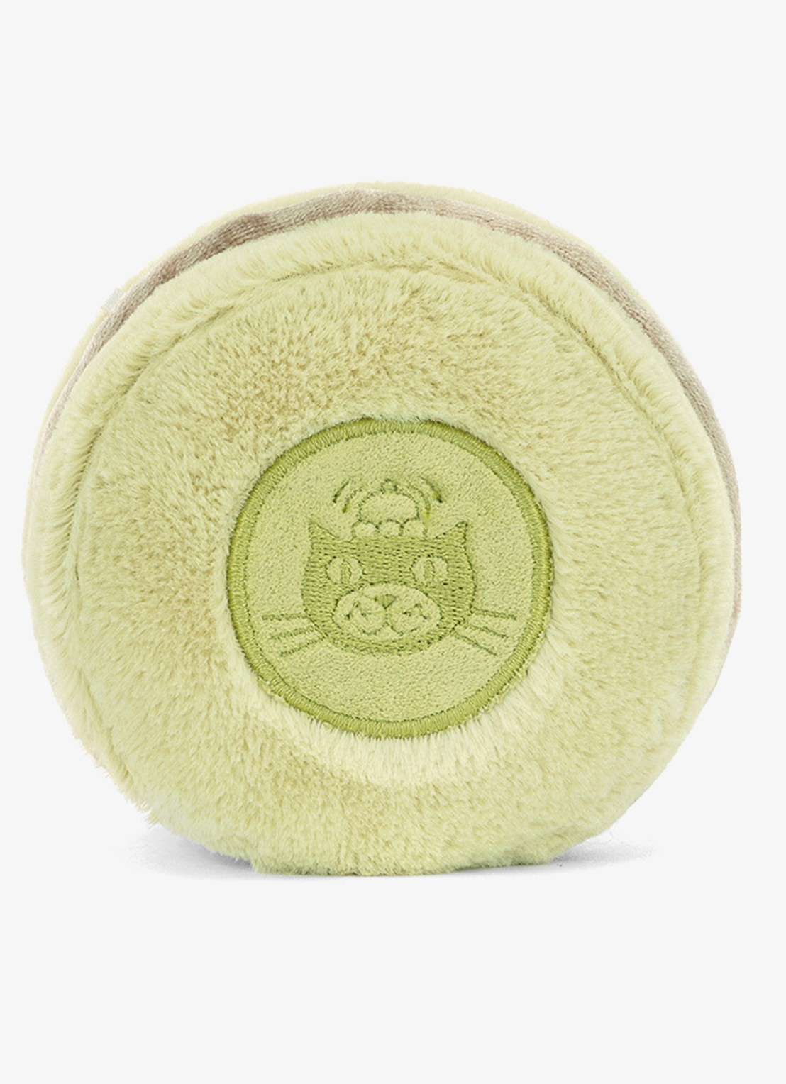 Jellycat Amuseables Max Macaron knuffel 12 cm  - achterkant lime
