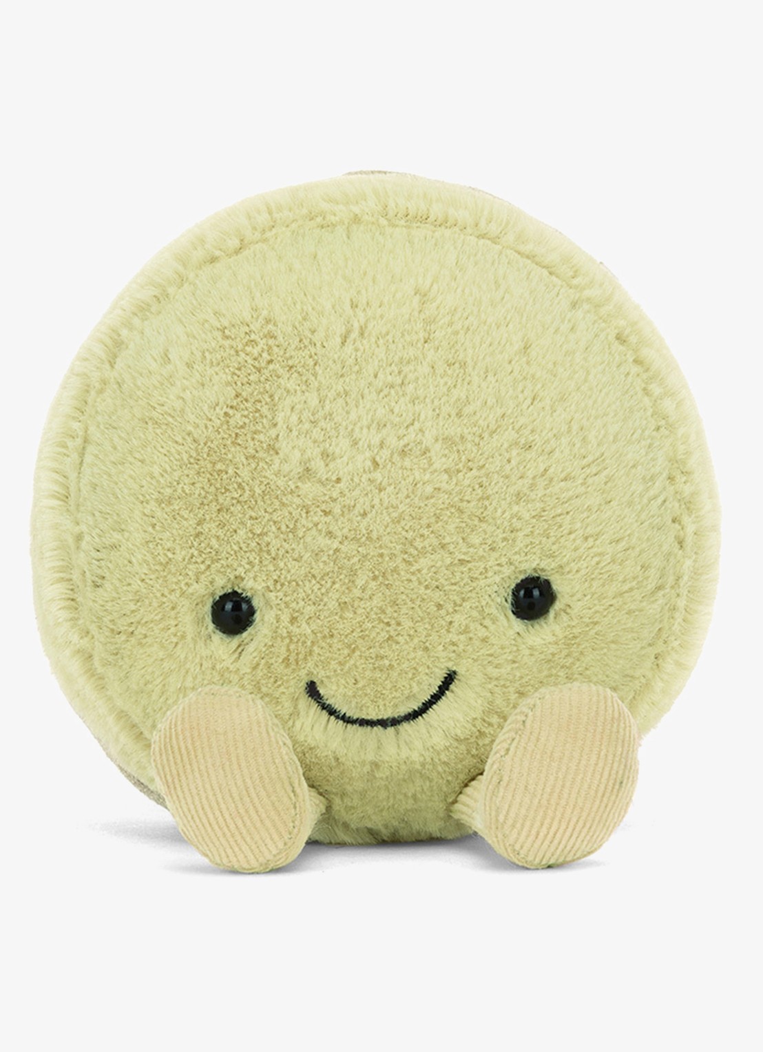 Jellycat Amuseables Max Macaron knuffel 12 cm  - detail 5 lime