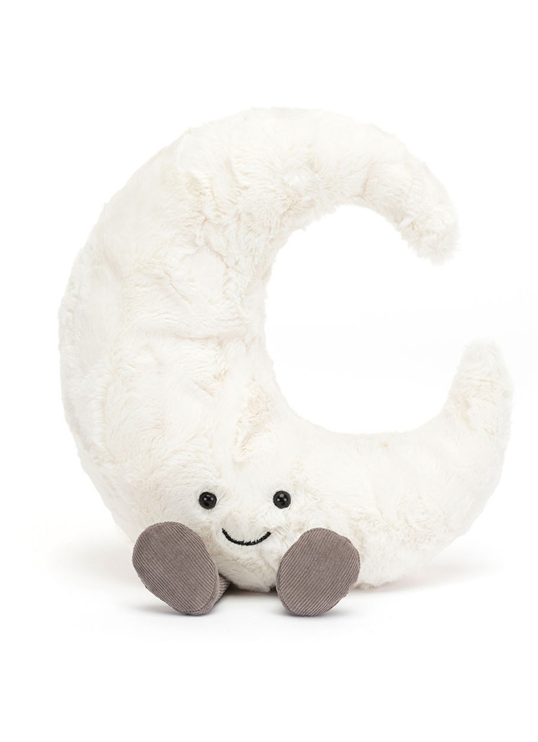 Jellycat Amuseables Moon knuffel 26 cm - voorkant 2 gebroken wit