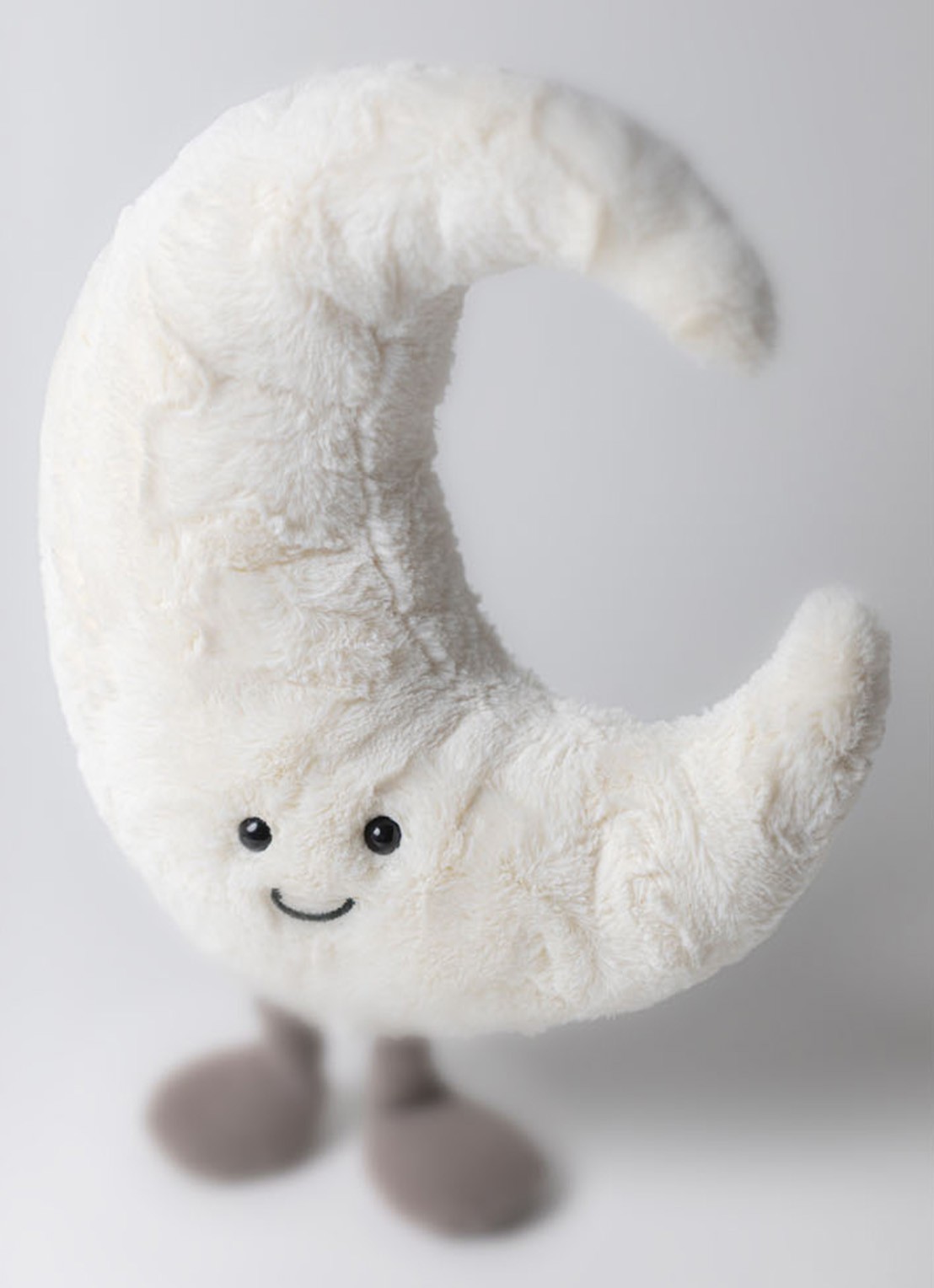 Jellycat Amuseables Moon knuffel 26 cm - voorkant 3 gebroken wit