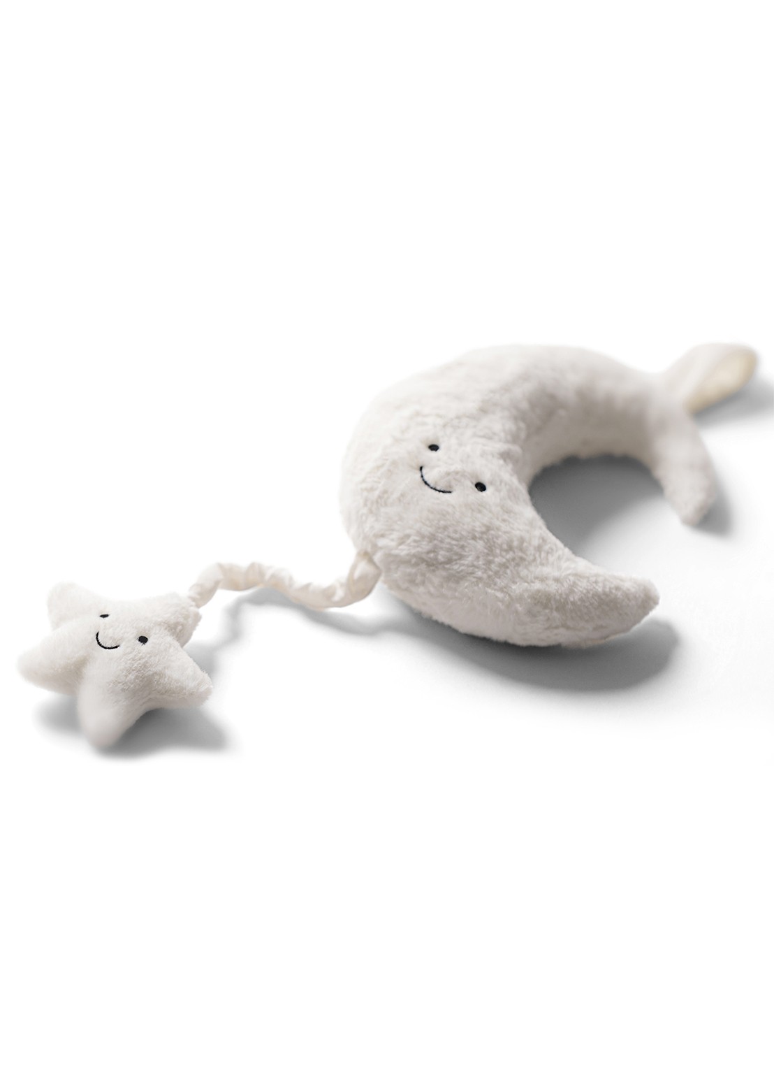 Jellycat Amuseables Moon Musicall Pull knuffel 28 cm - detail gebroken wit