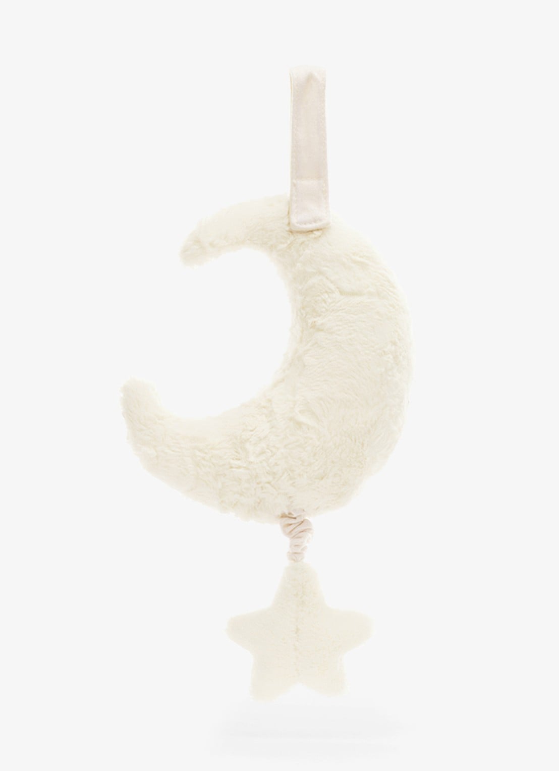 Jellycat Amuseables Moon Musicall Pull knuffel 28 cm - achterkant wit