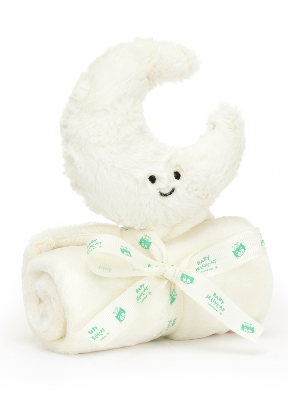 Jellycat Amuseables Moon Soother knuffeldoekje 34 cm - voorkant 6 creme