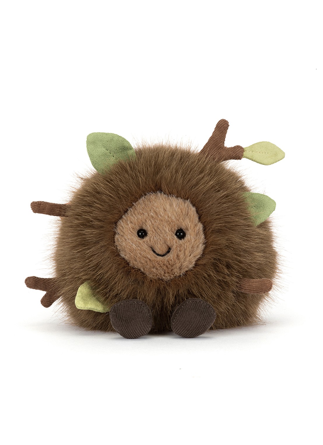 Jellycat Amuseables Mulshi Woodland Floor knuffel 10 cm - detail 4 beige