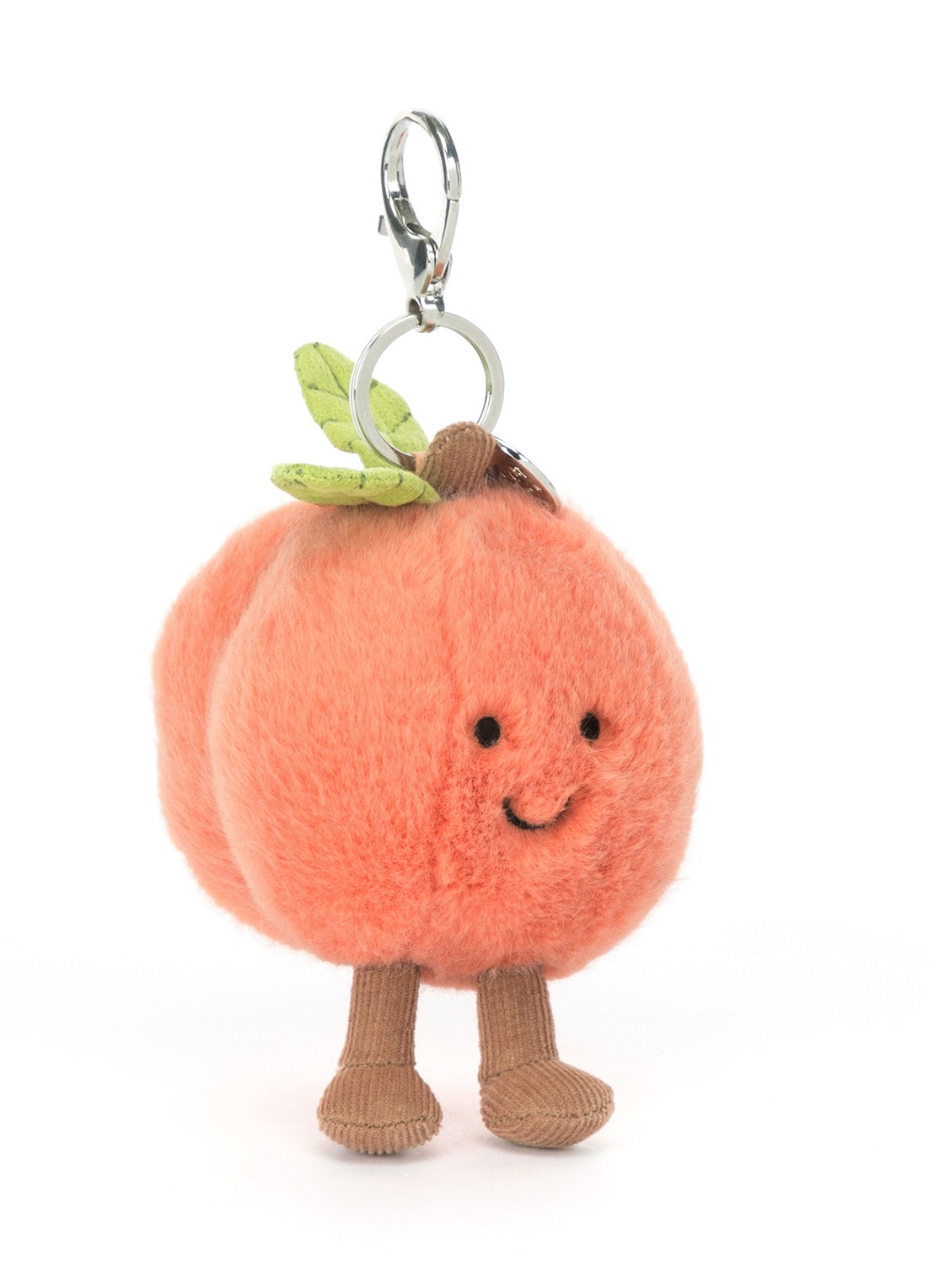 Jellycat Amuseables Peach Bag Charm tasbedel  - voorkant roze