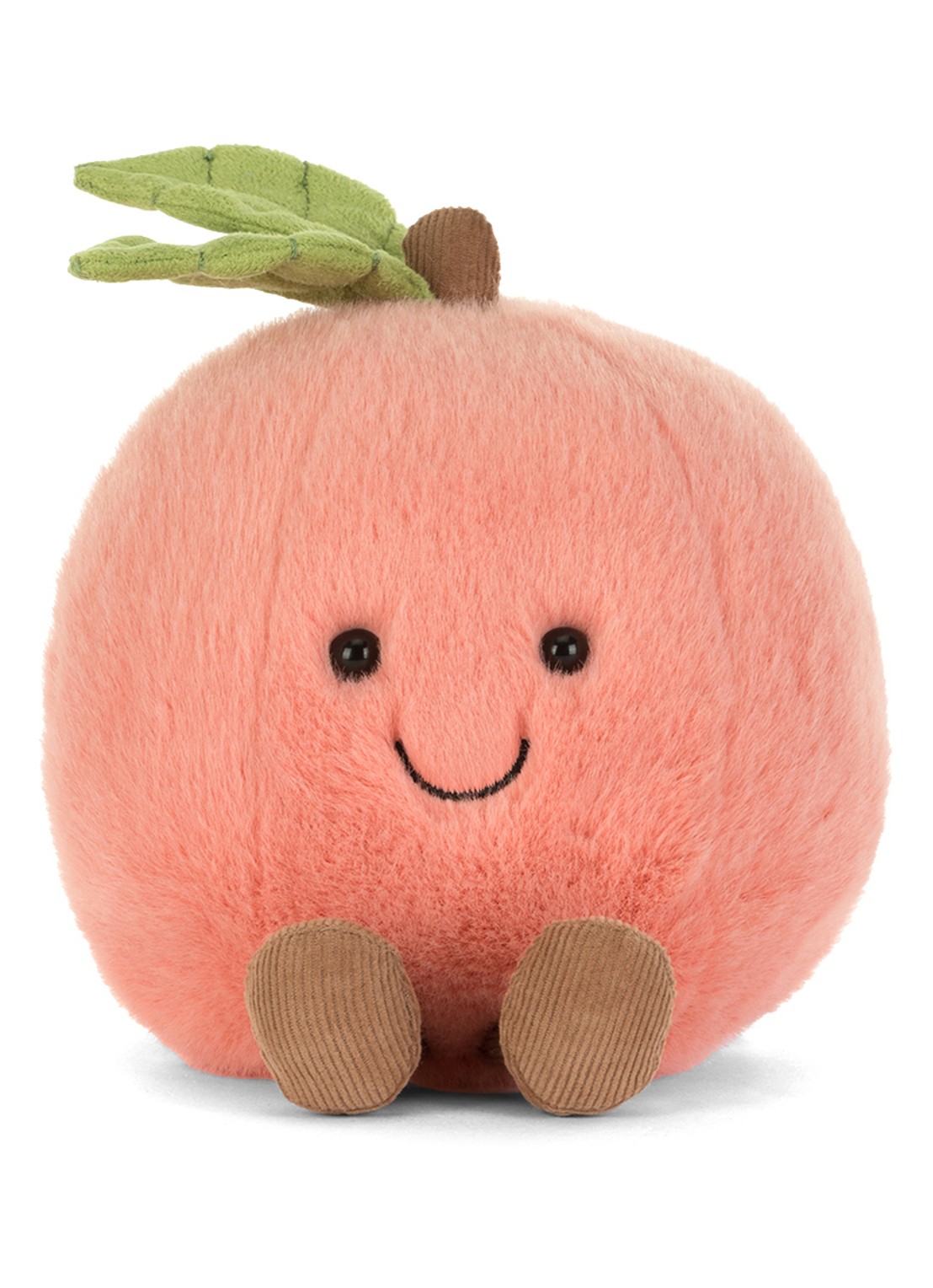 Jellycat Amuseables Peach knuffel 14 cm  - detail orange