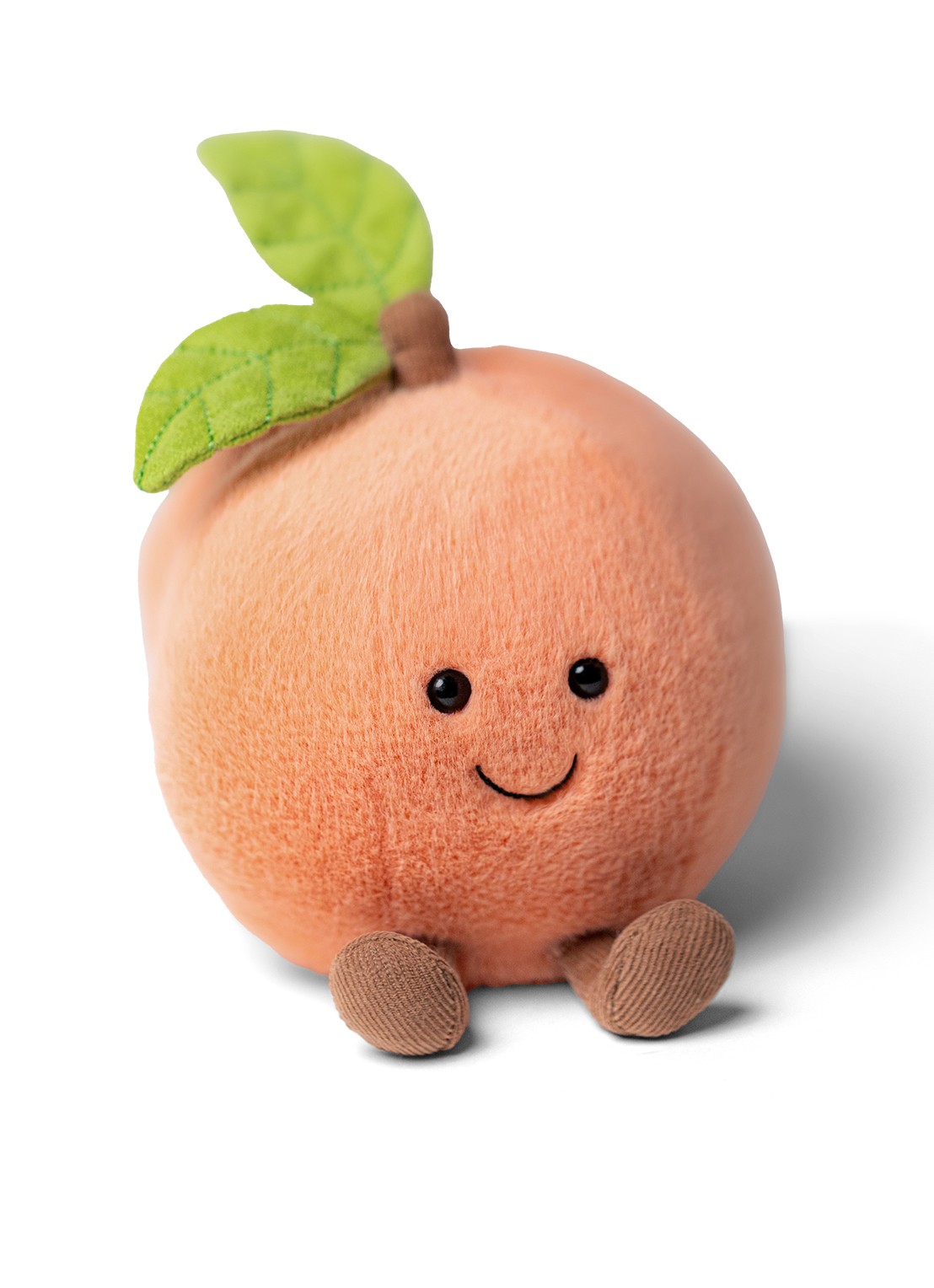 Jellycat Amuseables Peach knuffel 14 cm  - detail 2 orange